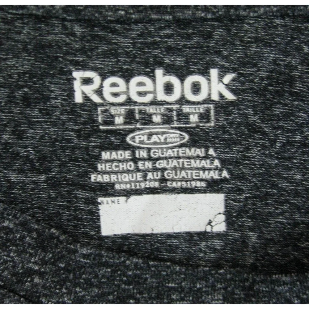 Seattle Seahawks Reebok T-Shirt Mens Medium Gray Short Sleeve Graphic Logo NFL